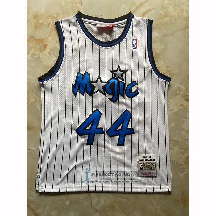Camiseta Orlando Magic Brandon Williams NO 44 Mitchell & Ness 2009-10 Blanco
